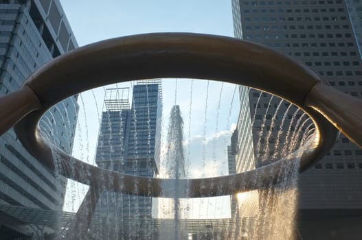 Fountain of Wealth in duck at Singapore