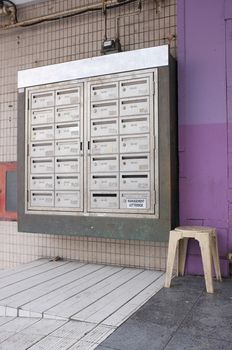 Many slots of letterbox