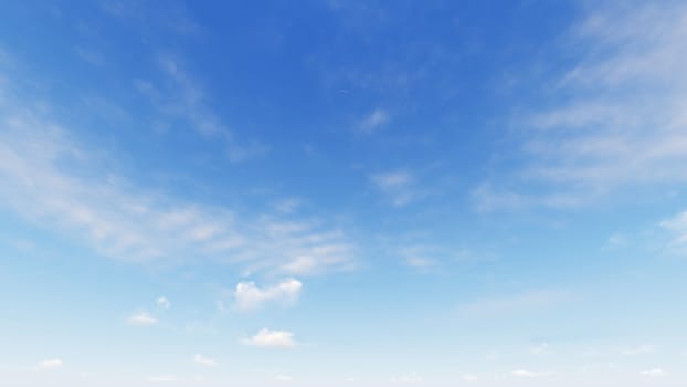 Cloudy blue sky abstract background, blue sky background with tiny clouds, 3d rendering

