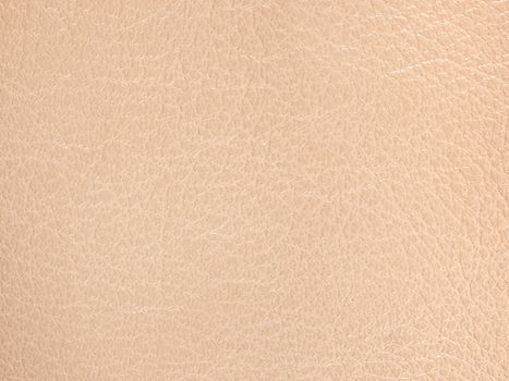 Closeup of beige leather texture as background