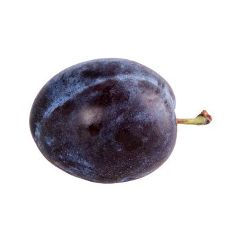 Fresh plum isolated on a white background