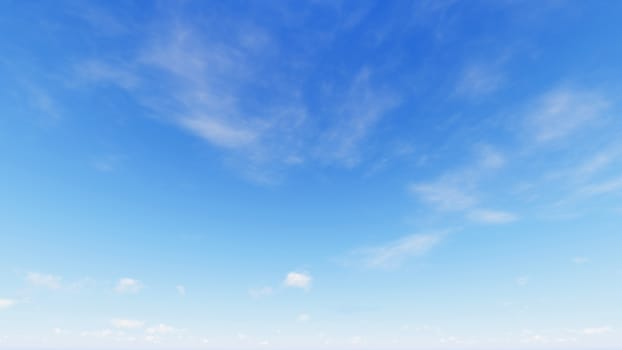 Cloudy blue sky abstract background, blue sky background with tiny clouds, 3d rendering

