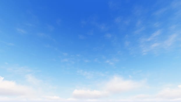 Cloudy blue sky abstract background, blue sky background with tiny clouds, 3d rendering

