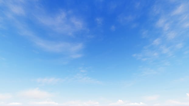 Cloudy blue sky abstract background, blue sky background with tiny clouds, 3d rendering

