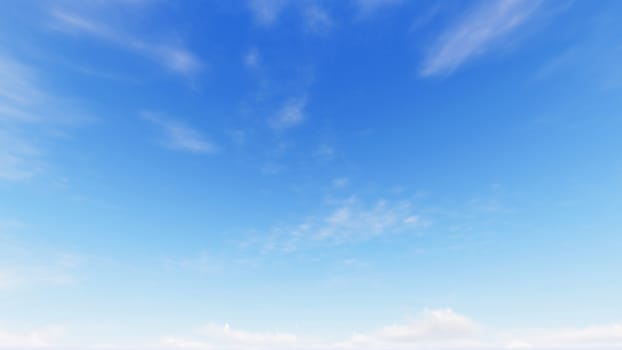 Cloudy blue sky abstract background, blue sky background with tiny clouds, 3d rendering

