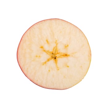 Cut apple isolated on a white background