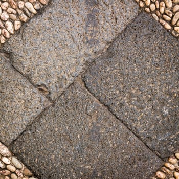 Background or texture of a cobblestone pavement