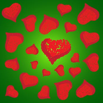 Abstract love background full of hearts. Valentine s day for card.