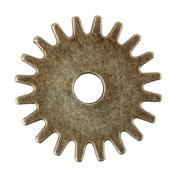 Small gear isolated on a white background