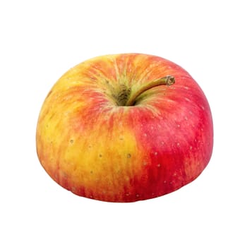 Cut apple isolated on a white background