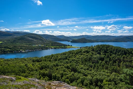 This is a view from Magerøya in Hemne, Norway. A light and simple hike, not that far up.
