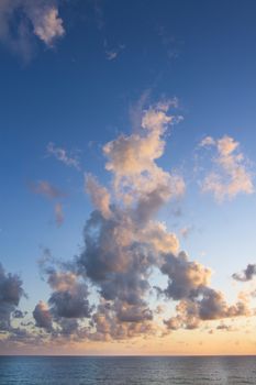 blue Sky with sea in morning.