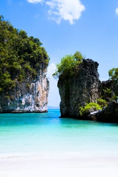 koh lao bi le ( koh hong ) than bok khorani national park krabi thailand.