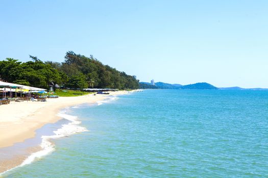 Tropical beach at beautiful ,Mae Ramphueng beach ,Rayong Thailand