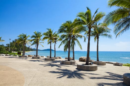 Tropical beach at beautiful ,Mae Ramphueng beach ,Rayong Thailand