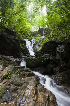 Ton Sai Waterfall,Ban Khao Phra Thaeo Wildlife,Phuket Thailand.