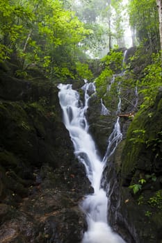 Ton Sai Waterfall,Ban Khao Phra Thaeo Wildlife,Phuket Thailand.