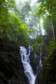 Ton Sai Waterfall,Ban Khao Phra Thaeo Wildlife,Phuket Thailand.