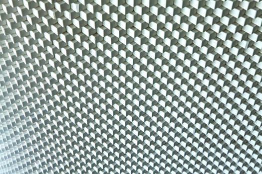 The plaster wall square arranged alternately.