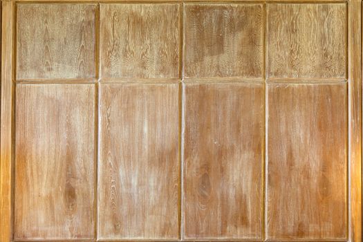 The walls are made of wood, a suitable background.