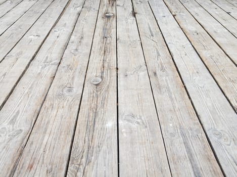 texture of wooden boards floor,Close-up shot of old wooden pier with selective focus.
