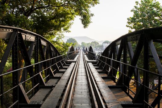 Bridge on the river kwai, Kanchanaburi province,Thailand