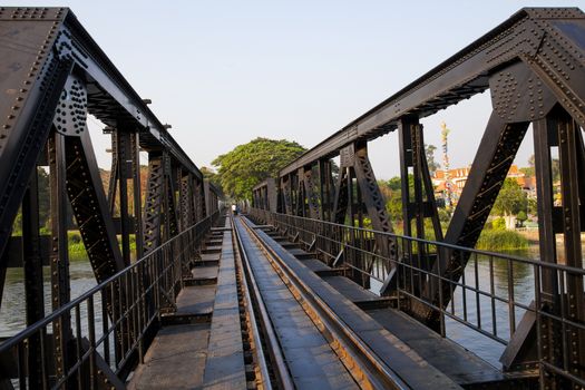 Bridge on the river kwai, Kanchanaburi province,Thailand