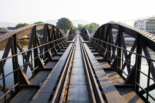 Bridge on the river kwai, Kanchanaburi province,Thailand