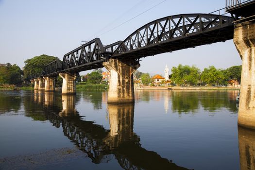 Bridge on the river kwai, Kanchanaburi province,Thailand