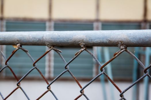 the iron hain fence background