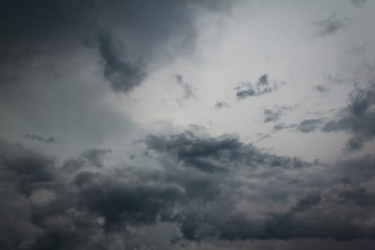 gray cloud at evening before rain, background