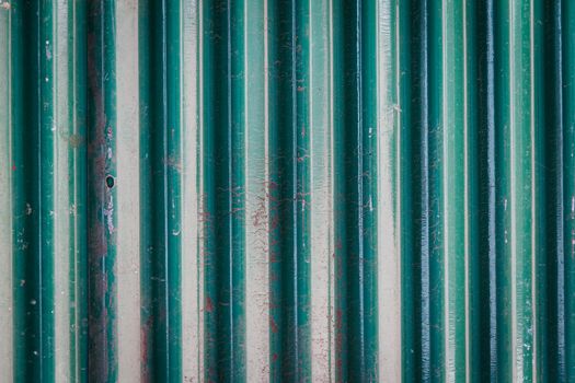 Background Detail of texture metal Corrugated Iron Panelling