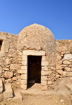 Rethymno city Greece Fortezza fortress landmark detail