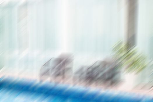 Abstract motion blur outdoor swimming pool , stock photo