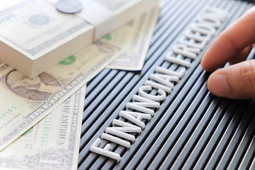 financial freedom concept background
