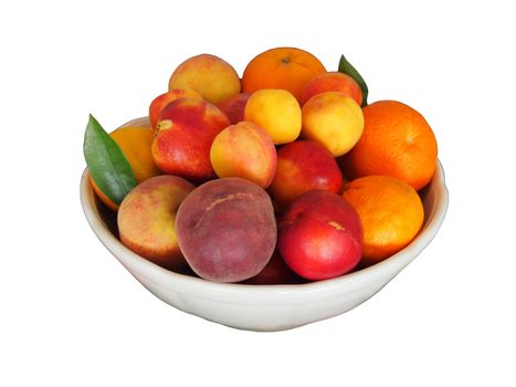 Fresh fruits for human peaches and apricots, orange