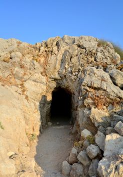 Rethymno city Greece Fortezza fortress landmark cave
