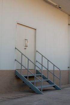 steel stairs,Iron ladder level