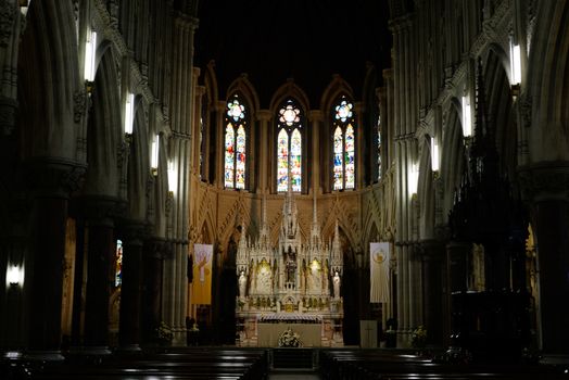 interior of St Colman's Cathedral in cobh county cork ireland