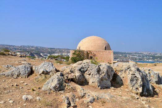 Rethymno city Greece Fortezza fortress Mosque landmark architecture