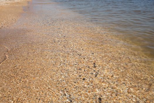 Sea wave. Seascape. Summer landscapeTransparent sea water