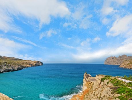 Ocean mountain panorama - near Cala Sant Vicenc