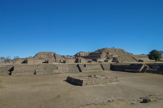 Monte Alban - the ruins of the Zapotec civilization in Oaxaca, Mexico