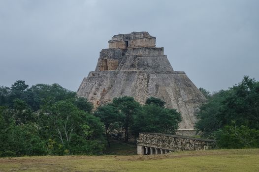 Great Pyramid of Uxmal Yucatan Mexico