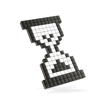 Hourglass mouse cursor. 3D render illustration isolated on white background. Small version