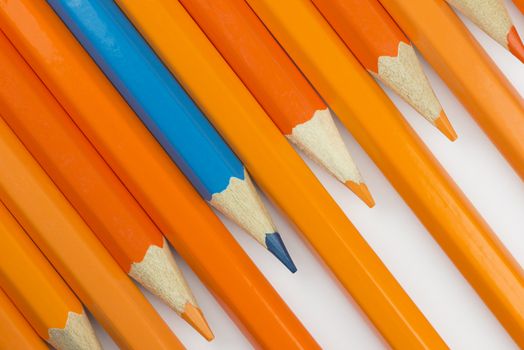 Collection of colorful pencils as a background picture
