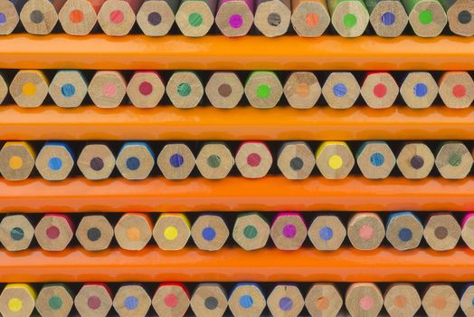 Collection of colorful pencils as a background picture
