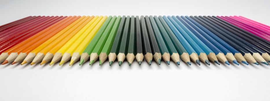 Collection of colorful pencils as a background picture
