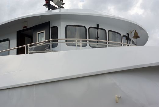 cruise ship closeup boat deck windows nautical vacations