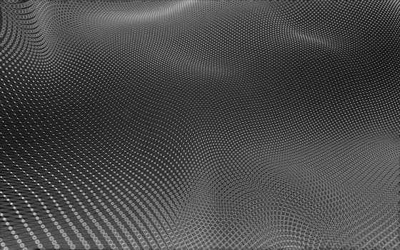 Abstract polygonal space low poly dark background with connecting dots and lines. Connection structure. 3d rendering